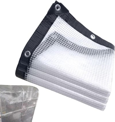 Waterdicht Zeildoek - Regenzeil Herbruikbaar - Buiten Beschermen - Maximale Weerbestendigheid - 15 x 15 cm - Transparant