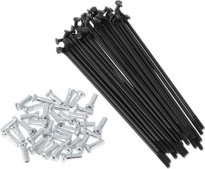 Fiets Spaken - Wiel Spaken - Fiets Wiel Reparatie - Koolstofstaal Materiaal - 89mm - Zwart