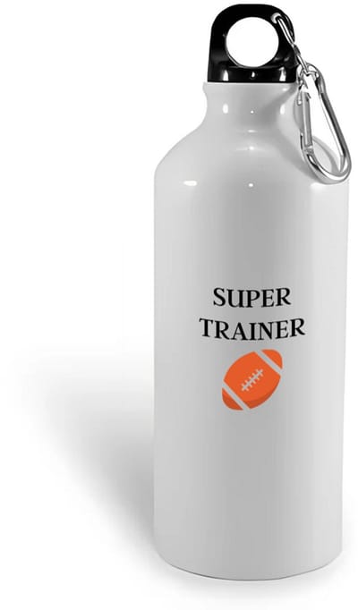 Hacebo® - Super trainer waterfles - Sport - coach - Rugby bal - Trainer - geschenk - verjaardag - love gift - water fles - 400ML