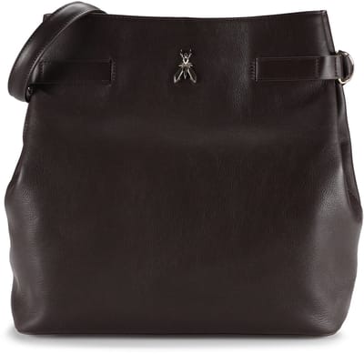 Patrizia Pepe Schoudertas Leer 30.5 cm - Dames - deep chocolate