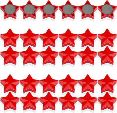 Kleurige ronde koelkastmagneten, decoratieve magneten voor whiteboard en magnetische borden, 30 stuks