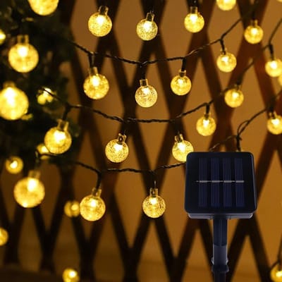 NTHProducts - Solar Fairy Lights - Tuinverlichting - 5 meter - Warm Wit - LED Verlichting - Magische Sfeer - Buiten gebruik