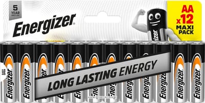 Energizer Everyday Mignon LR06 AA alkaline batterijen 12 stuks