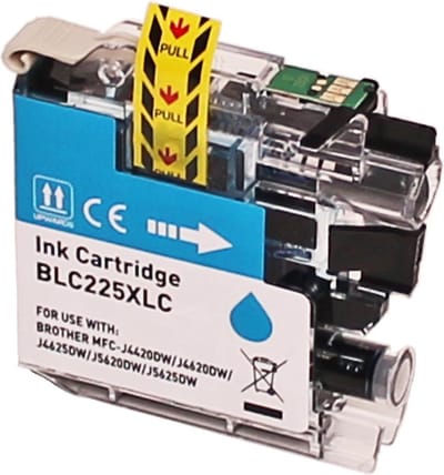 ABC huismerk inkt cartridge geschikt voor Brother LC-225XL cyan voor Brother DCP-J4120DW MFC-J4420DW MFC-J4425DW MFC-J4620DW MFC-J4625DW MFC-J5320DW MFC-J5600 MFC-J5620DW MFC-J5625DW MFC-J5720DW