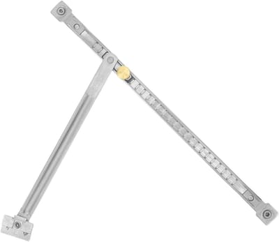 Verstelbare Scharniersteun - Raambegrenzer - Veilige Ventilatie - Installatie Zonder Boren - 30 cm - Zilver