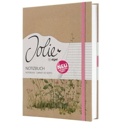 Jolie - Notitieboek Pure A5 - Kraft Pure Glade - lijn hardcover 192 pagina's 100 grams - SI-JN863