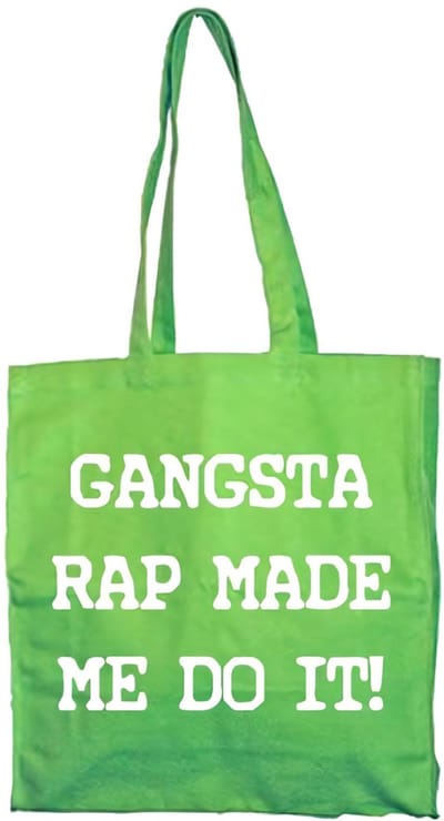 Hybris Gangsta Rap Made Me Do It Tote Bag SH-4-13062-H17-5