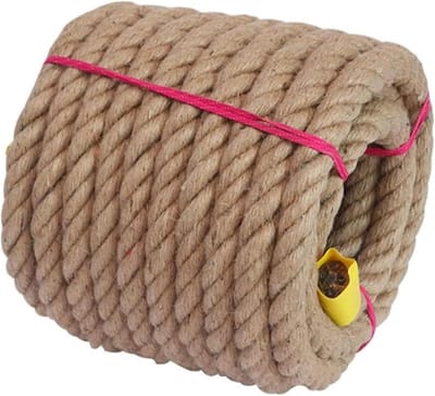Henneptouw Jute Touw - Natuurlijk Koord - Knutselen Tuinieren - Duurzaam Sterk - 50 Meter - Natuurlijk
