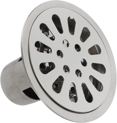 Afvoerputje RVS - Douchegoot Vloerput - Badkamer Ventilatie - Geurbestendig Waterslot - 9 Cm Diep - Zilverkleurig