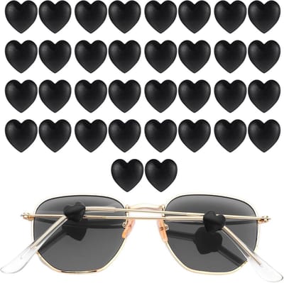 32 Stuks Hartvormige Oordopjes voor Brillen - Antislip Siliconen Brilhouders en Oordopjes
