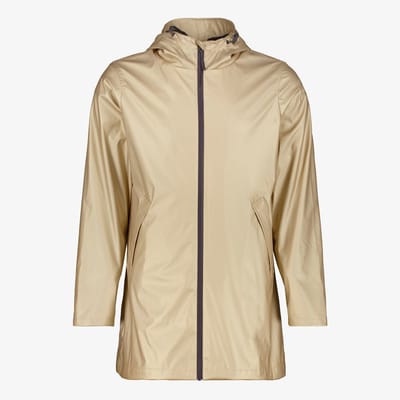 Mountain Peak unisex regenjas goud - Maat S - Met capuchon - Ritssluiting
