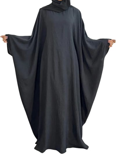 Bovista Islamitische Kleding - Djellaba Dames - Moslim Kleding - Arabisch Dames Kaftan - Alhamdulillah - Zwart