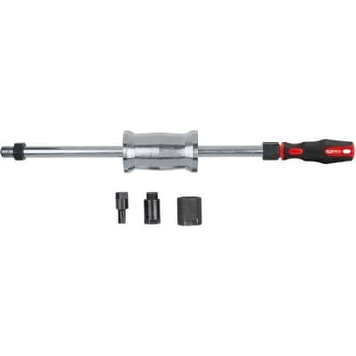 KS Tools 152.1275 M27+M17+10 mm injectoruittrekset met 1,5 kg slaggewicht, 4-delig