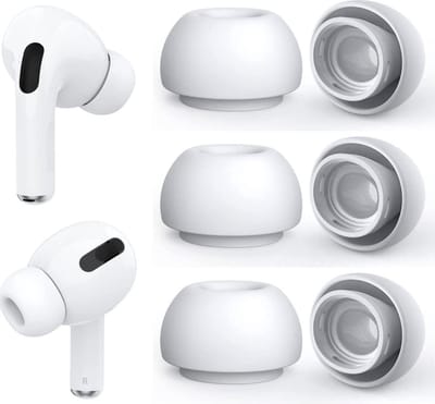 3x medium Oordopjes voor Apple Airpods Pro - Airpods Pro tips - Airpods Pro vervanging tips - 3 paar oordopjes voor Airpods Pro - Medium / Wit