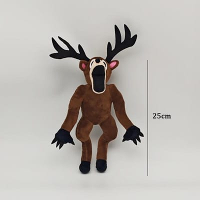 Treasuringu Nieuwe 99 Nachten in het Bos Pluche Spel Bruin Staand Zittend Eland Hert Witte Uil Knuffelpop Kinder Verjaardagscadeaus gray