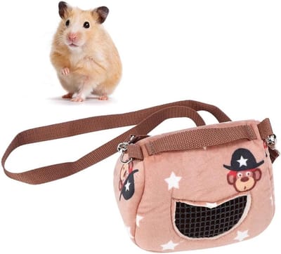 Hamster draagtas voor kleine dieren - ademende reistassen - slaapzak voor eekhoorn, egel, cavia