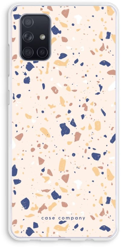 Case Company® - Hoesje geschikt voor Samsung Galaxy A71 hoesje - Terrazzo N°23 - Soft Cover Telefoonhoesje - Bescherming aan alle Kanten en Schermrand