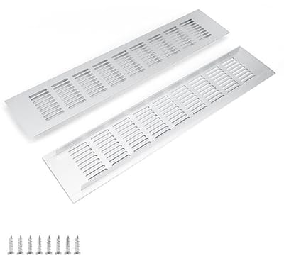 Aluminium Ventilatierooster 400 mm - 2 Stuks voor Optimale Luchtcirculatie