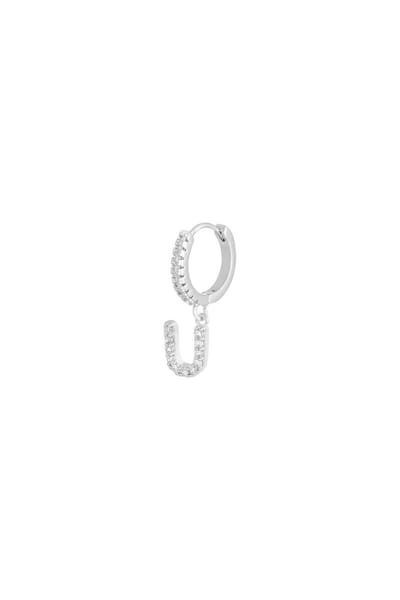 Oorbellen Letter U Zilver Copper