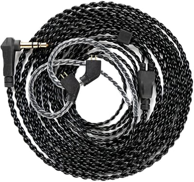Vervangende Audio Kabel - Oortelefoon Upgrade - Muziek Luisteren - 2 Meter Lengte - 3.5mm Connector - Zwart