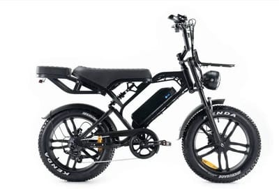 V20 Pro 2025| Elektrische Fatbike | 250W | Zwart | E-Bike | met voorrek | Hydraulische remmen | met achterzitje | 90% voor gemonteerd