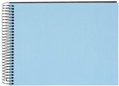 Goldbuch - Spiraalalbum Bella Vista - 24x17 cm - Blauw met zwarte pagina’s