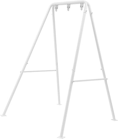 Hangmat standaard - Staande stoel - Ontspannen buiten - Stabiele driehoek - 178 cm hoog - Wit