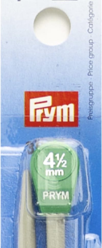 Prym Breinaald Alu grijs-35cm-4.50mm-breien-hobby-DIY-creatief-wol-breiwol-garen-breinaalden