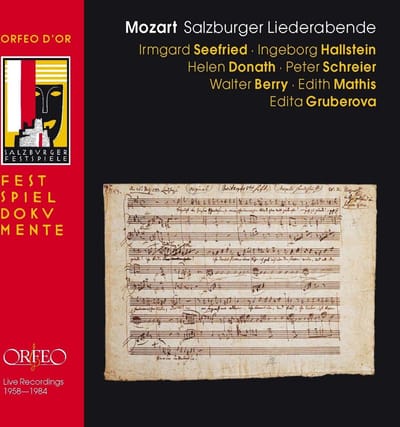 Irmgard Seefried, Ingeborg Hallstein, Helen Donath, Peter Schreier - Mozart: Lieder, Salzburg 1958 - 1984 (2 CD)