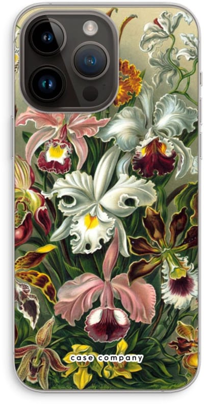 Case Company® - Hoesje geschikt voor iPhone 14 Pro Max hoesje - Haeckel Orchidae - Soft Cover Telefoonhoesje - Bescherming aan alle Kanten en Schermrand