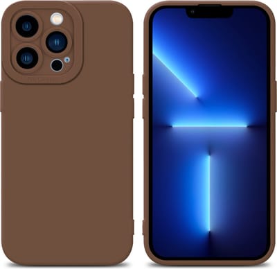 Cadorabo Hoesje geschikt voor Apple iPhone 12 PRO in FLUID BRUIN - Beschermhoes gemaakt van flexibel TPU silicone Cover Fluid Case