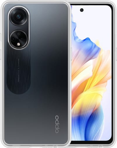 Hoesje - Geschikt voor OPPO A98 - Sterk & Shockproof - Siliconen Case - Hoes Cover - Telefoonhoes - Transparant