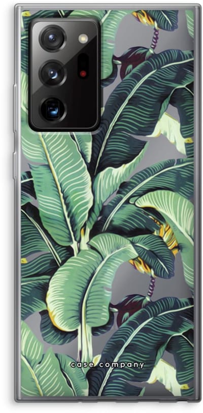Case Company® - Hoesje geschikt voor Samsung Galaxy Note 20 Ultra / Note 20 Ultra 5G hoesje - Bananenbladeren - Soft Cover Telefoonhoesje - Bescherming aan alle Kanten en Schermrand