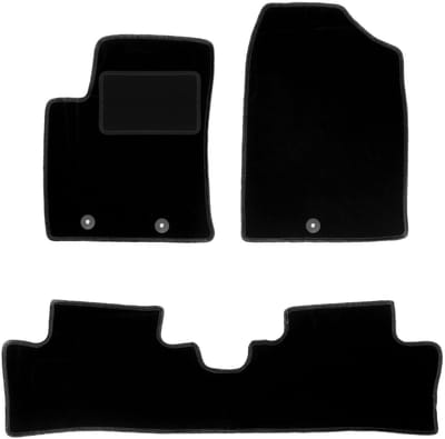 Zwarte veloursmatten voor: Hyundai i10 II hatchback (2013-)