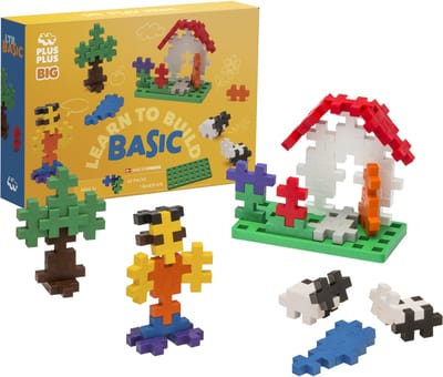 Plus-Plus Learn to Build 60 delige bouwset - 3288 - Bouwspeelgoed - Constructiespeelgoed - Set met bouwstenen - Vanaf 1 jaar