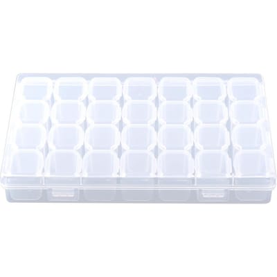 Transparante Plastic 28 Vakjes Verstelbare Tablet Medicijn Pil Sieraden Opberg Organizer Doos Container