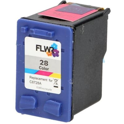 FLWR - Inktcartridge / Alternatief voor de HP 28 / Kleur