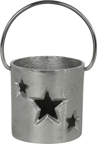 Mars & More Ster Recht - Windlicht - 10 cm - Aluminium