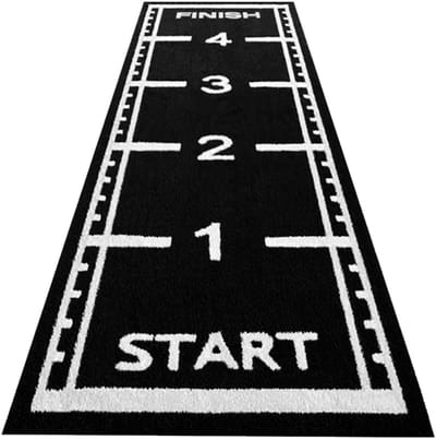 ForzaFit Sprinttrack kunstgras - Indoor/Outdoor - 5m x 1,5 meter - Zwart - 17 mm