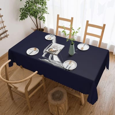 Grijs Kompas Nautisch Zeilen Zeeman Rechthoekig Waterdicht Oliebestendig Tafelkleed Tafelhoes voor Eetgelegenheden Tafelkleed 137x183cm