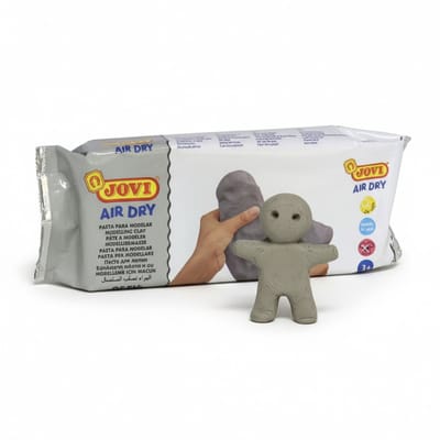 Jovi speelgoed klei - 500 gram - kleur betongrijs - Boetseer klei - boetseren - speelgoed - kinderen