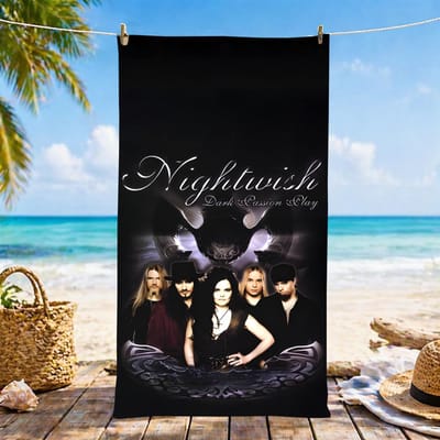 Serviette N-Nightwish Microfibre Serviette de Plage, Séchage Rapide, Sans Sable, Fibre Ultra-Fine, Super Douce. 60x35CM