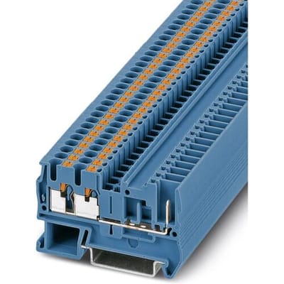 Phoenix Contact 3209646 Doorgangsserieklem 5.2 mm Snelaansluiting Blauw 50 stuk(s)