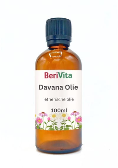 Davana Olie 100ml Druppelfles - Pure Etherische Olie van bloemen Artemisia Pallens