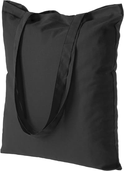 Herbruikbare katoenen shopper 38 x 42 cm - Onbedrukt, milieuvriendelijk en perfect voor bedrukken of beschilderen - Duurzame tas voor dagelijks gebruik