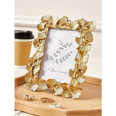 1 stuks Hars Gouden Fotolijst Europese Stijl Fotografie Achtergrond Requisieten Bureau Ornament Wanddecoratie voor Woonkamer Bruiloft Huisdecoratie one-size goud