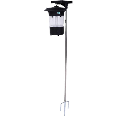 Zonne Vliegenvanger Val Licht Waterdicht 365nm Paars Oplaadbare Op Zonne-energie Werkende Vliegenlamp voor Tuin