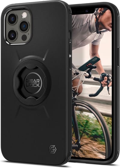 Spigen Gearlock Apple iPhone 12 Pro Max Hoesje voor Fietshouder Zwart