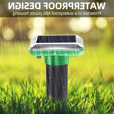 Set van 6 Waterdichte Ultrasone Mollenafschrikkers voor Tuin en Gazon - Effectieve Vole en Mollenbestrijding met IP65 Bescherming