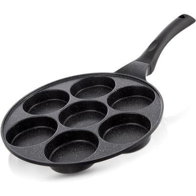 Granieten eierpan 7 gaten GRANDE 27 cm
